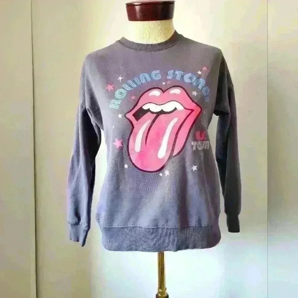ROLLING STONES sweatshirt. Tour of '78. Girls 11/12 or women's xs